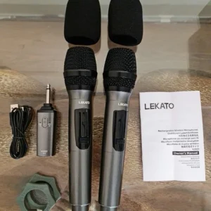 LEKATO K380S 2.4G Wireless Dual Handheld Dynamic Microphone Set Excellent