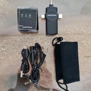 3-in-1 Wireless Lavalier Microphone Jedchisa 2.4GHz Type-C Lightning 3.5mm