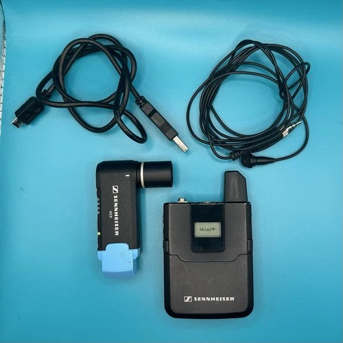 Sennheiser AVX-ME2 SET 4 US Wireless Lavalier Mic System Tested Working