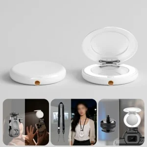 Travel Friendly Magnetic Fill Light with Dual Tone Lighting and Mirror