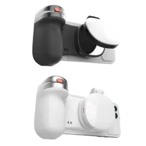 Magnetic Phone Camera Grip w/ LED Selfie Fill Light Handle Snap Shutter WIFI